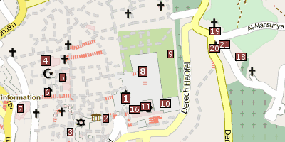 Felsendom Jerusalem Stadtplan